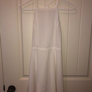 White Open Back Dress